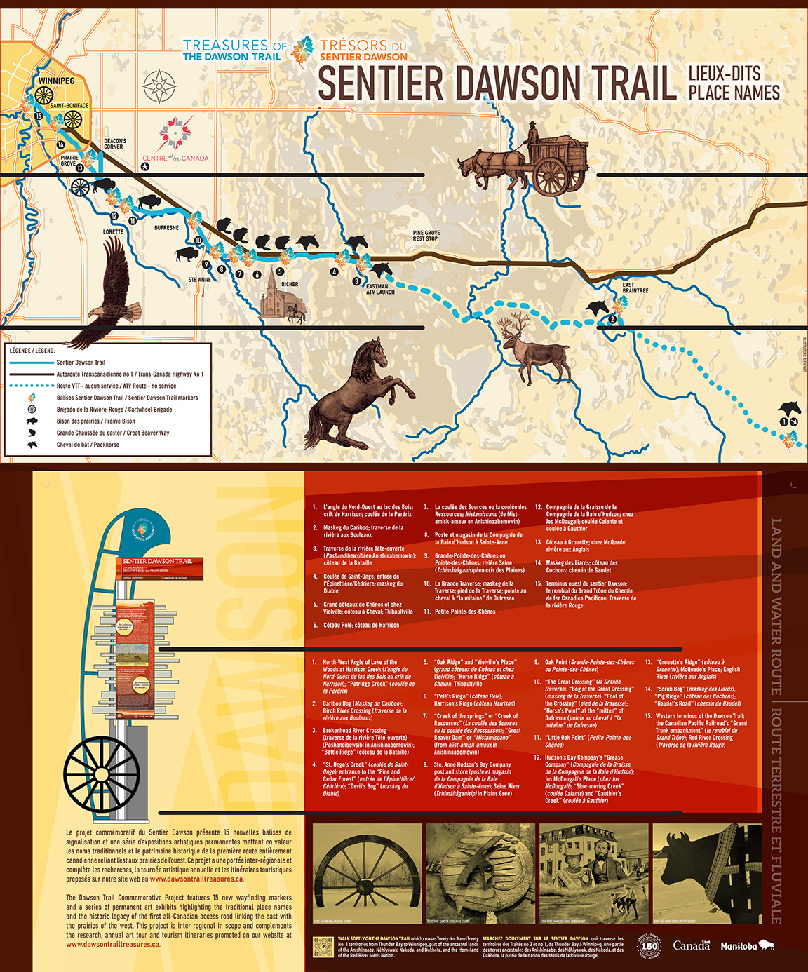 Dawson Trail Heritage Tour Map